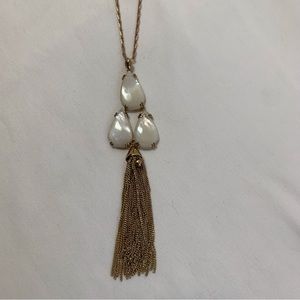 Stella & Dot Botanical Tassel Necklace